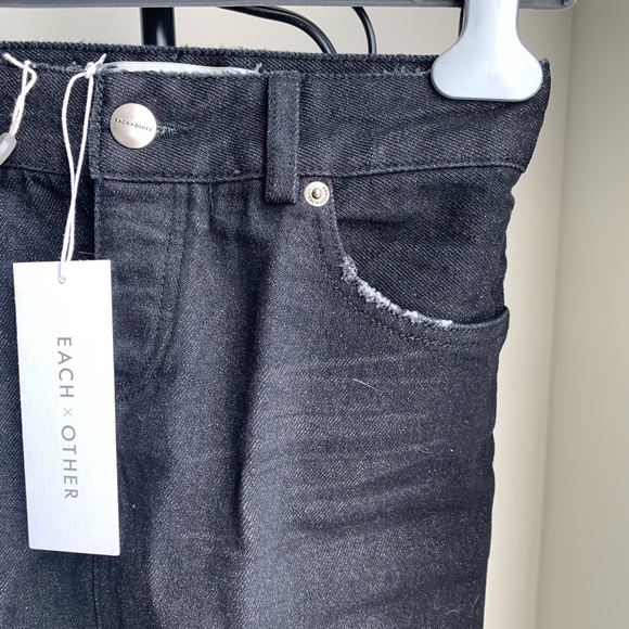 👗EACH x OTHER Denim paneled mini skirt👗 - Picture 4 of 7